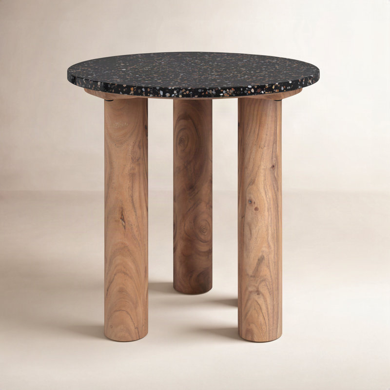 Pike Stone Top End Table, Natural