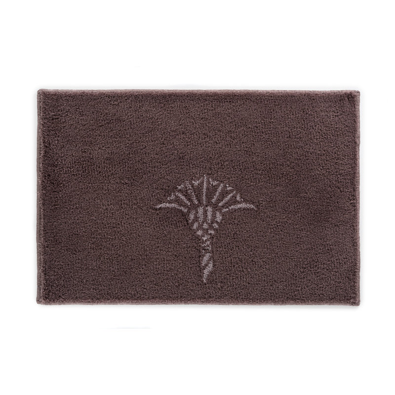 Cornflower Non-Slip Bath Rug, Pebble, 60 x 90cm