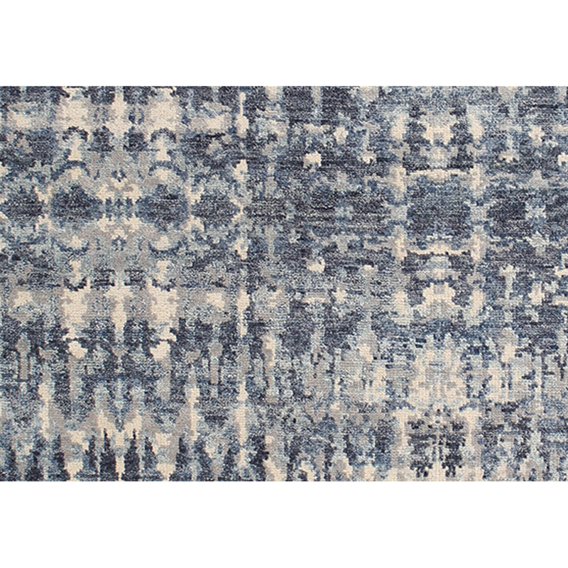 Tapis bleu / beige de haute qualité noué à la main, Rectangle 2 pi x 3 pi