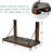 Wall Mounted Wine Rack With Glass Frame