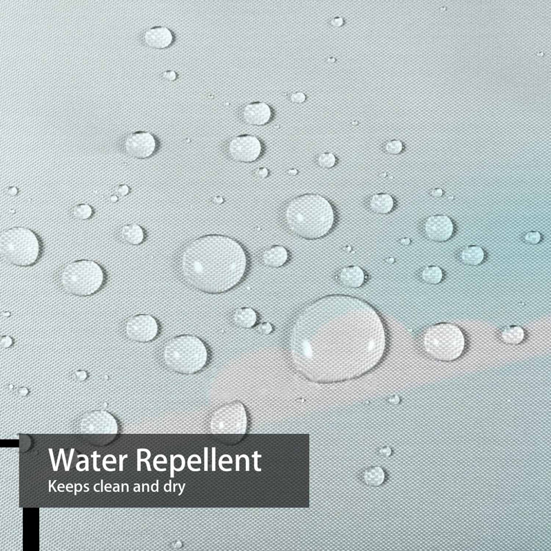 Rideau de douche imperméable Ocean Art, L 72 po x l 84 po