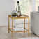 Alexis Glass Top End Table