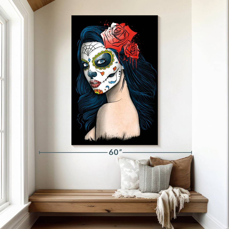 Leisha La Calavera Catrina, 51" H x 34" W