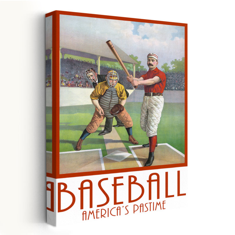 Baseball America - Design sportif, art de baseball, H 36 po x l 24 po