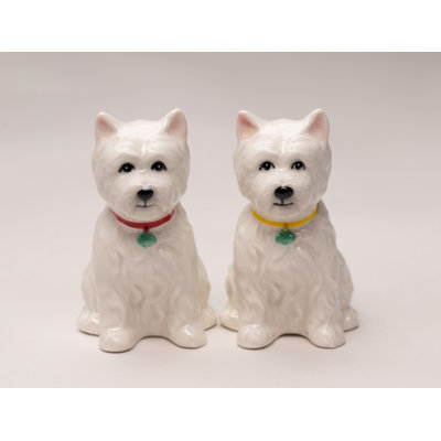 Cosmos Gifts Westie Terrier Dog 2-Piece Salt & Pepper Set