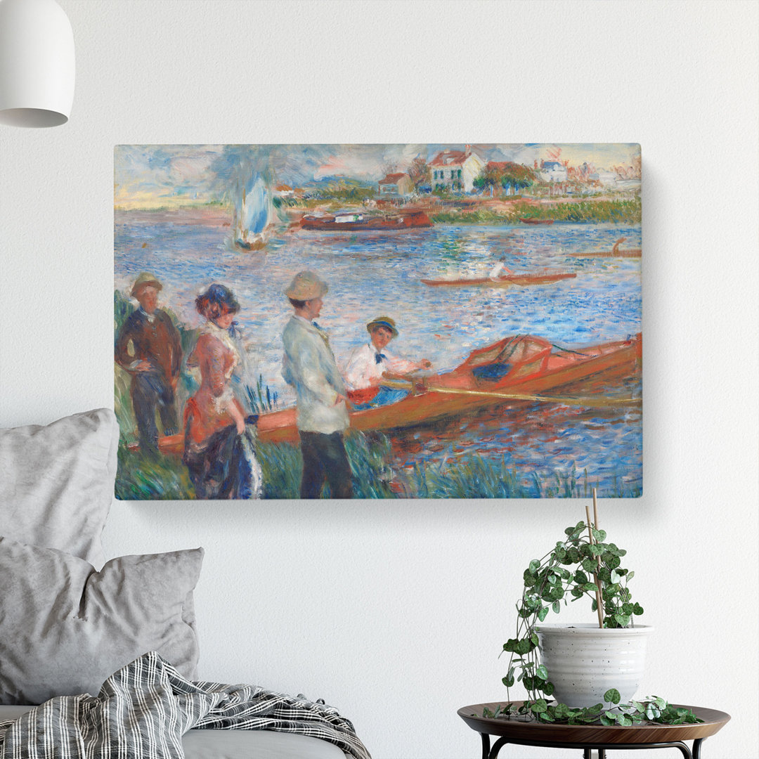 Oarsmen At Chatou by Pierre-Auguste Renoir - Wrapped Canvas