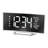 Modern & Contemporary Digital Electric Tabletop Clock with Alarm in White