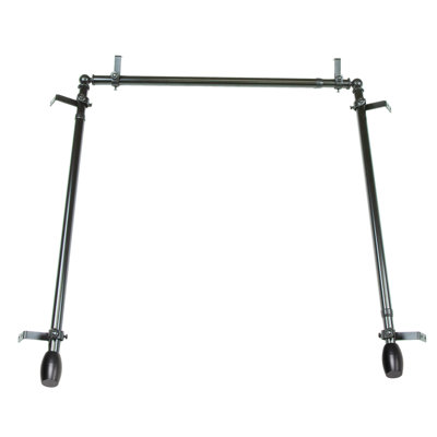 Maymie Stainless Steel Adjustable 0.81'' Single Curtain Rod