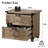 Farmhouse Style 2-drawer File Cabinet – Wooden Office Storage With Metal Slides, Small Space Organizer For Letter/legal/a4 Files, Home & Office Furniture, Brown