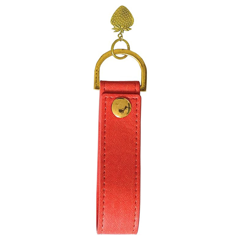  Sky + Miller Strawberry Cosmetic Bag & Key Ring Set - Coral