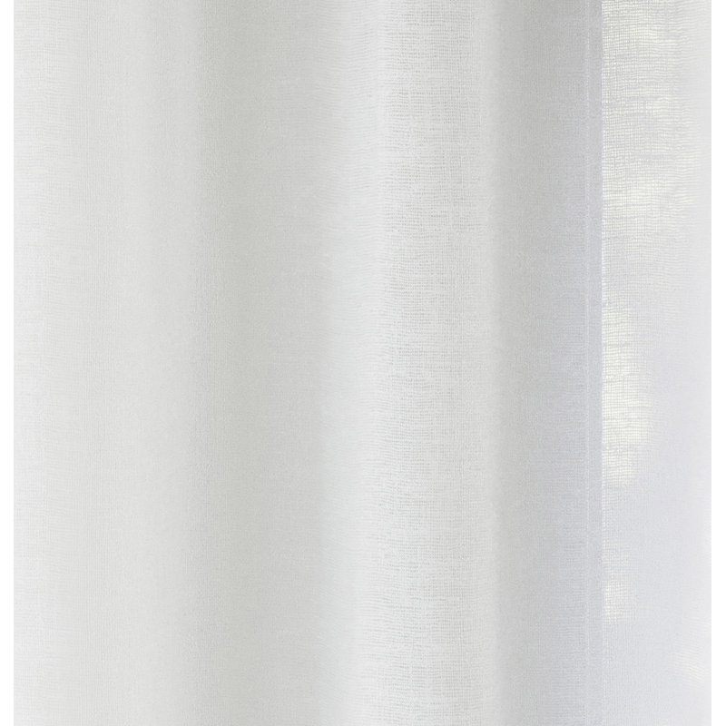 Rhayna Sheer Curtain Pair, 140cm Width x 183cm Drop, White