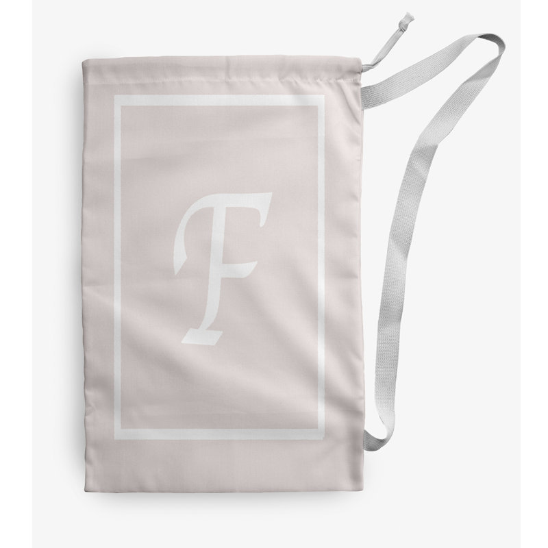 Sac à linge Monogram, Moyen (H 36 po x l 28 po), Rose