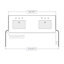 Meuble-lavabo double 60 po Nova-1961636391