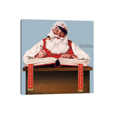 «No Christmas problème Now» par Norman Rockwell, reproduction d'art sur toile tendue