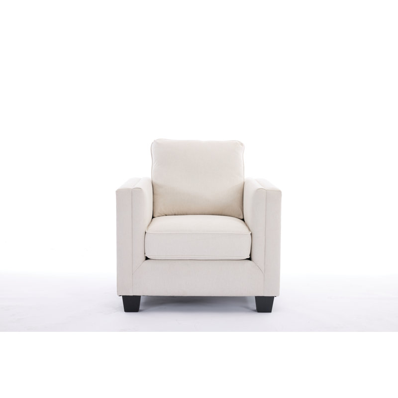 Grise Upholstered Chair, Cream