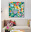«Turquoise Flowers» par Kim Parker, impression sur toile-73560100-73560101-73560102