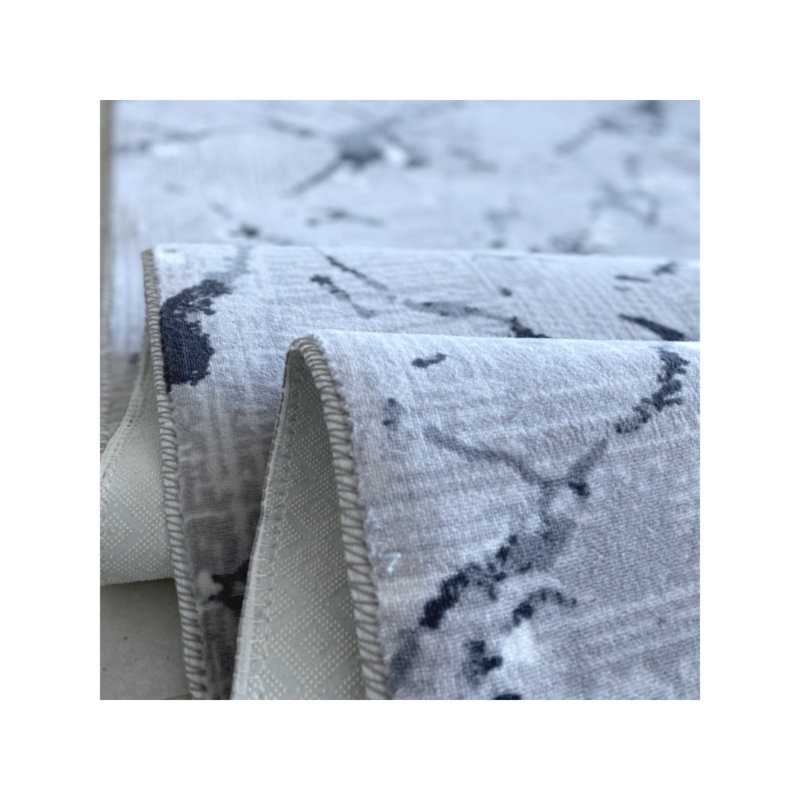 Washable Abstract Indoor Rug, Runner 4'11" x 11'6"
