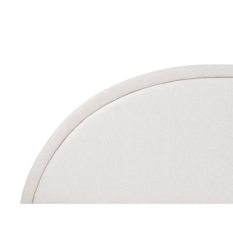Bed Fabric MARGUT 200 cm, Beige, European Kingsize (160 x 200 cm)