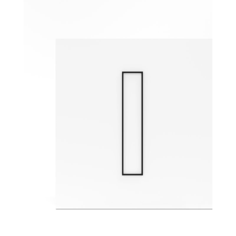 1 - Light LED Flush Mounted Sconce, 1.26" H x 13.39" W x 66.54" D