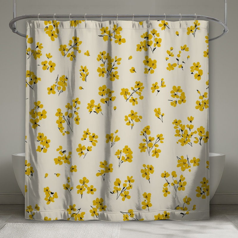 Rideau de douche à fleurs - Cottage Cottage, L 70 po x H 84 po