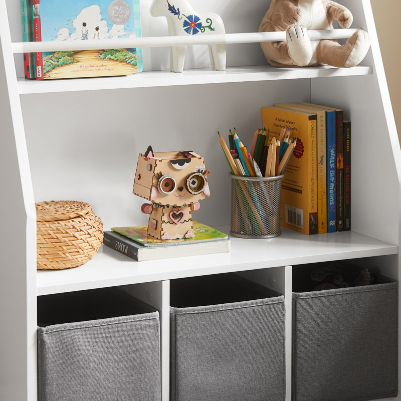 Flory 63cm W Toy Storage, White/Grey