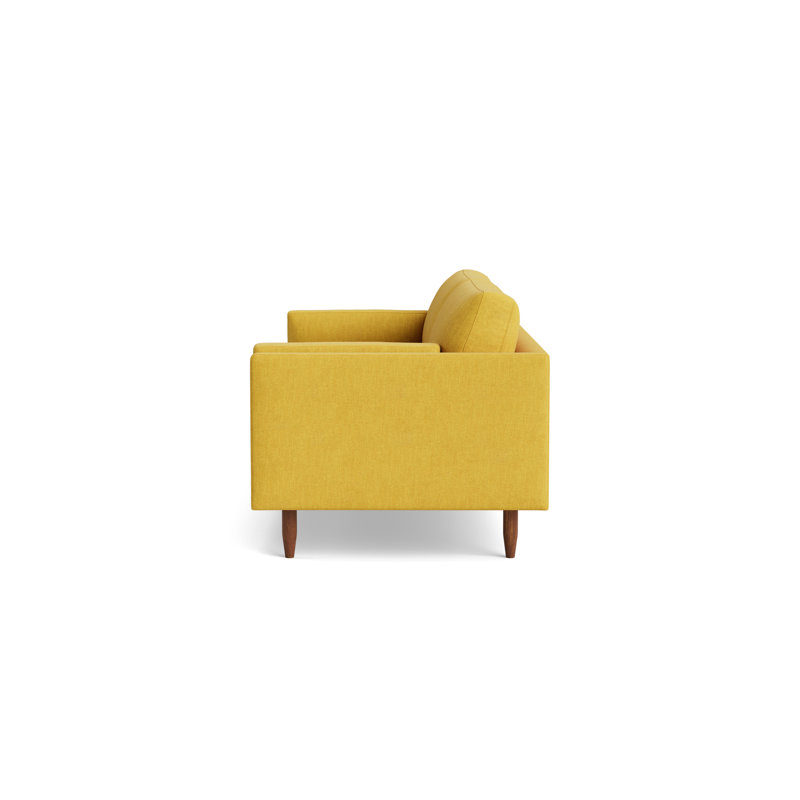 Skinny Fat Loveseat (70"), 85" W, Performance Velvet - Nutmeg