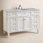 Rivers 48'' Single Bathroom Vanity with Carrara Marble Top-492281409