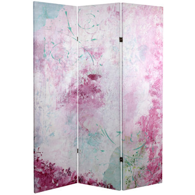 5 Ft. Tall Abstract Expressionist Folding Art Screen