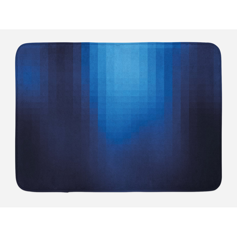 Tapis de bain bleu marine