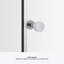 Whiston x 74-7 / 8 po Porte de douche coulissante sans cadre avec cadre en argent et texture de verre lisse / transparente