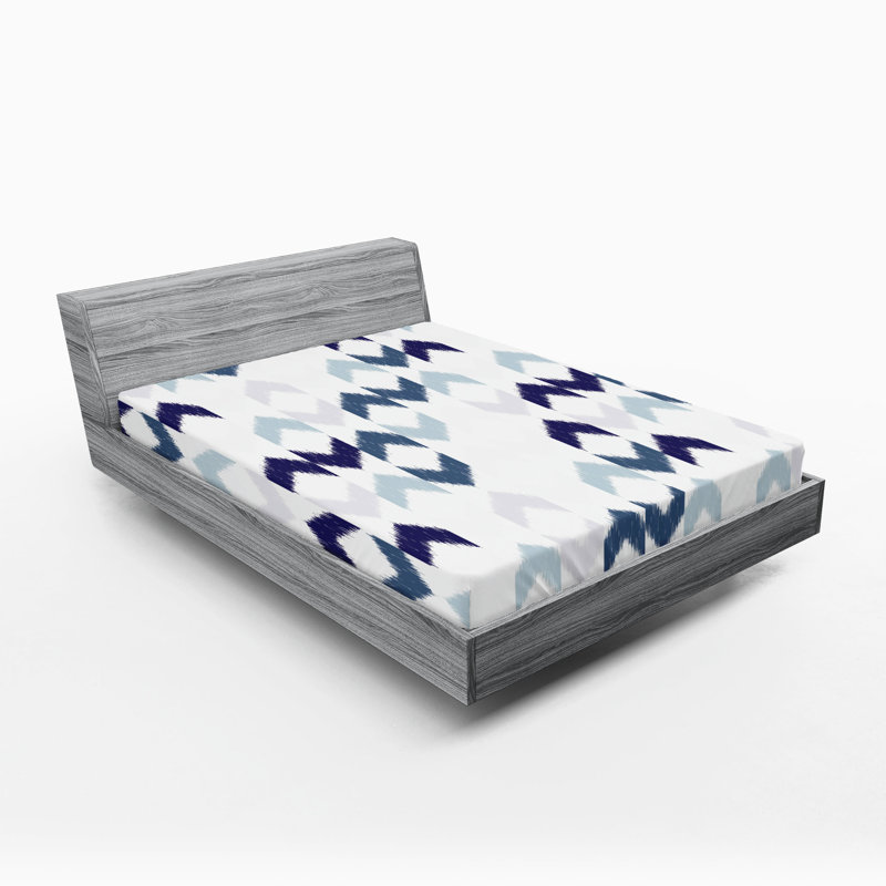 Ensemble de 2 draps-housses Ambesonne, California King Sheet Set