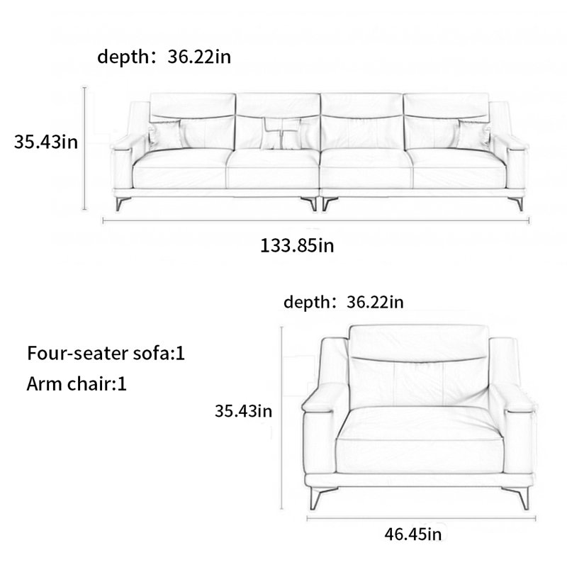 Nordic minimalist sofa