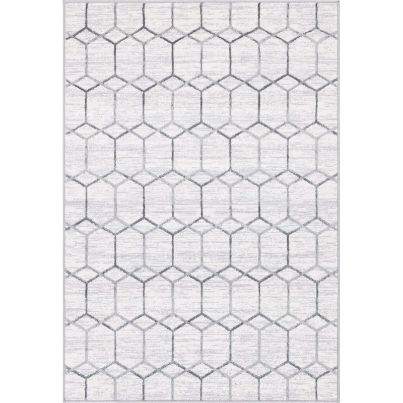 Clidy Abstract Indoor Rug, Rectangle 4' x 6'