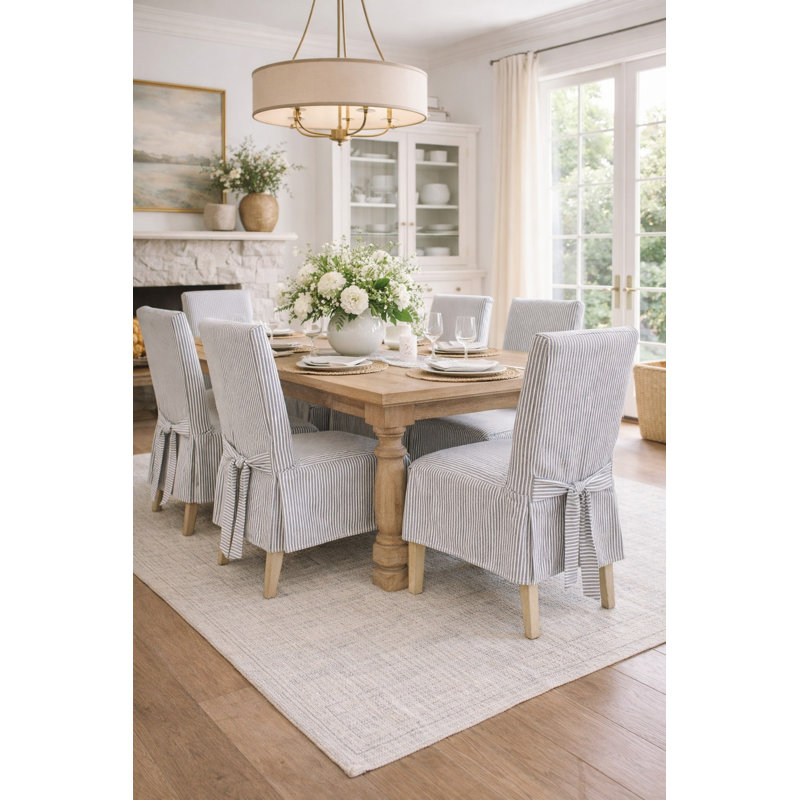Housse pour chaise de salle à manger, Bleu