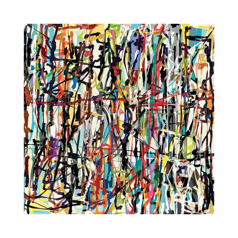 Giclée sur toile tendue Pollock, H 48 po x l 48 po