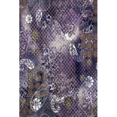 Elegant Hall Carpet, 3D Digital Print Design, 3.9 x 4.9 ft | 100% Polyester, Antibacterial, Non-Slip PVC Dot Underside, Pile Height: 0.04 in, Machine Washable, Perfect for Living Room & Entryway Decor