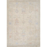 Mona Power Loom Polyester/Polypropylene Plastic Geometric Area Rug in Beige/Light Blue