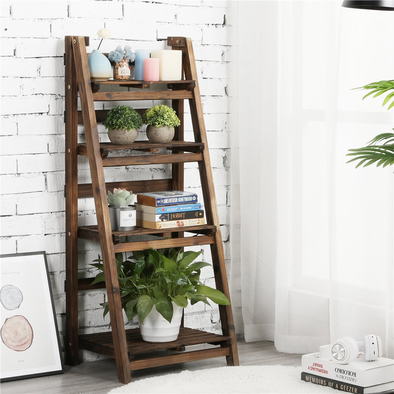 Barett 4 Tier Foldable Wooden Flower Stand