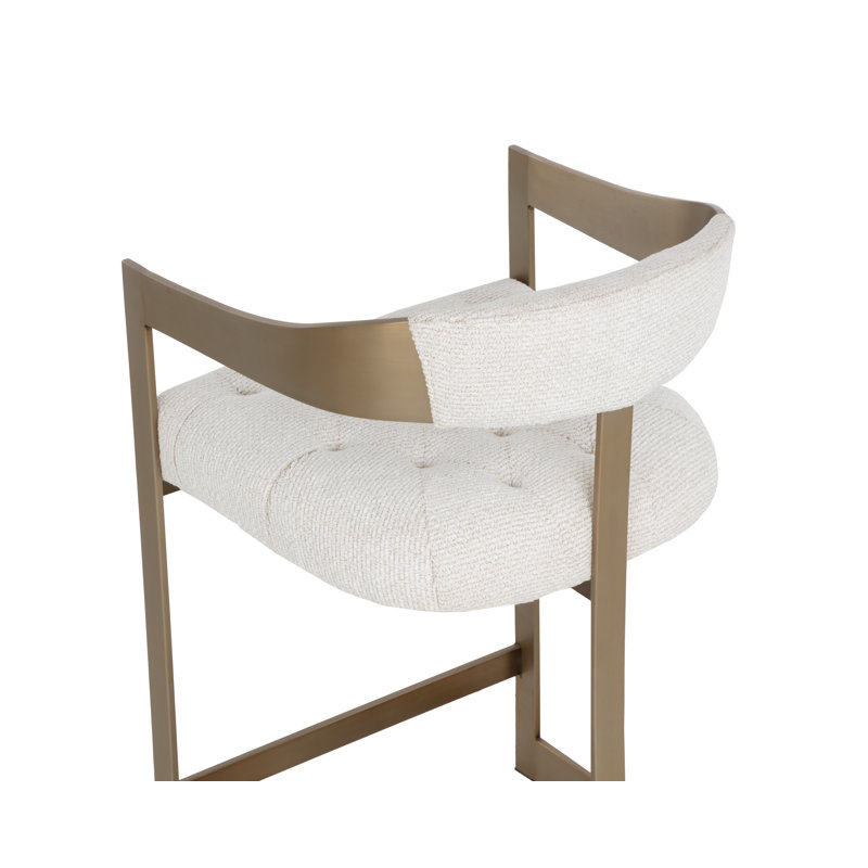 Beaumont Upholstered Bar Stool with Metal Frame