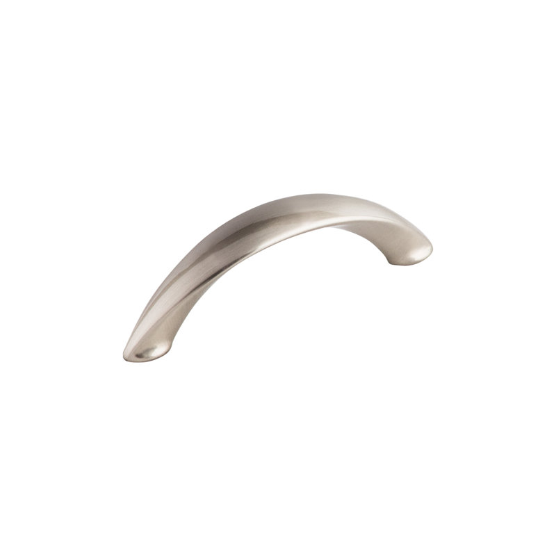 Arc 3" Center to Center Bar pull, Brushed Satin Nickel