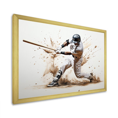 Baseball Minimal Swing I - Sports Wall Art Prints