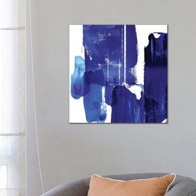 Indigo Abstract I - Wrapped Canvas Painting