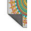 Tissé à la machine en laine et en polyester jaune/vert turquoise/rouge Tapis décoratif-980734581