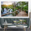 «Pathway in Plitvice Lakes», ensemble de 4 photographies sur toile tendue