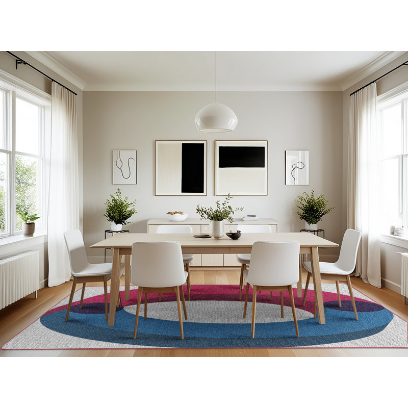 Geometric Indoor Rug, Rectangle 7' x 10'