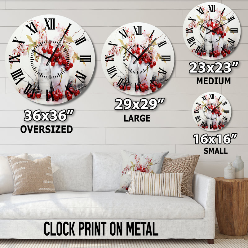 Horloge murale Cherry Simplicity, Grand