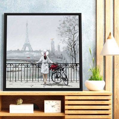 Dame à Paris - Peinture