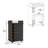 Barkot 2-Piece Living Room Set with Bar Cart and Coffee Table, Espresso
