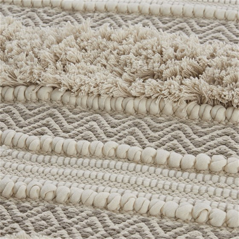 Woven Texture Stripe Bath Rug 22X58"