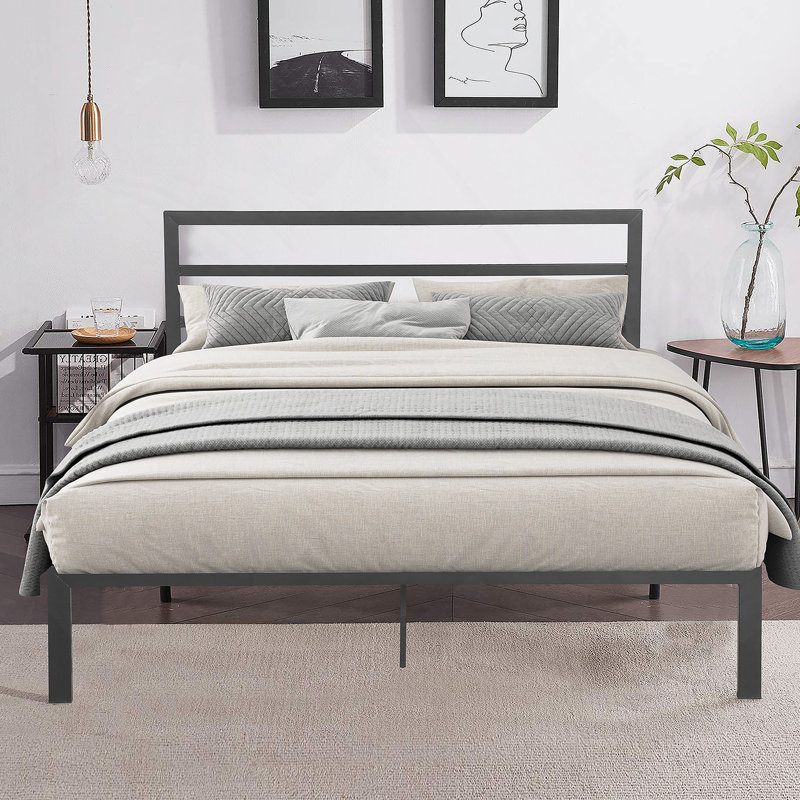 Metal Bed Frame With Headboard